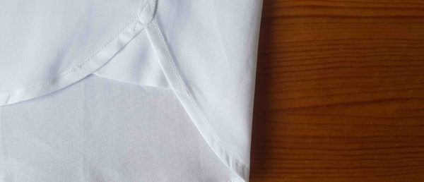 Hirondelles de renfort chemise en popeline blanche coton bio