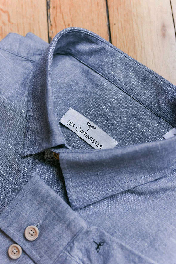 Col Français chemise en chambray Les Optimistes